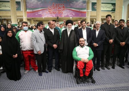 تذکر؛دیدارورزشکاران اعزامی ایران به بازی‌های المپیک و پارالمپیک۲۰۲۴پاریس با رهبر انقلاب